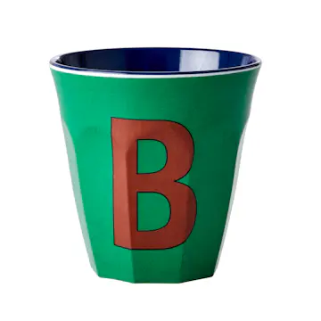 Melaminkopp Rice Medium Bokstav B 30 cl