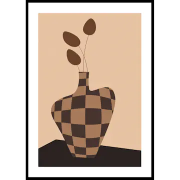 Poster Gallerix Checkered Vintage Vase No2