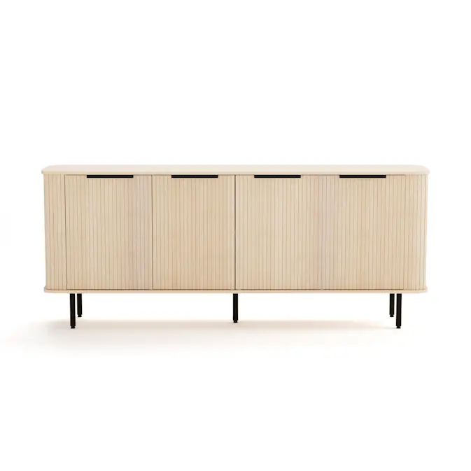 Sideboard Bark Kopparbo Ribbad med Förvaring 210 cm