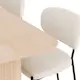 Matgrupp Bark Kopparbo Rektangulärt Matbord 180-240 cm Förlängningsbartt med 4 Gemmiano Matstol