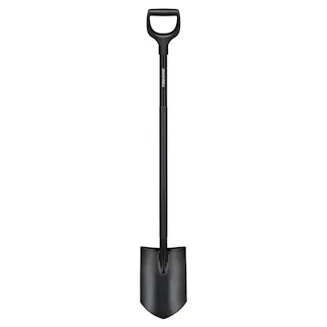Spade Fiskars Comfort Spetsig Svart