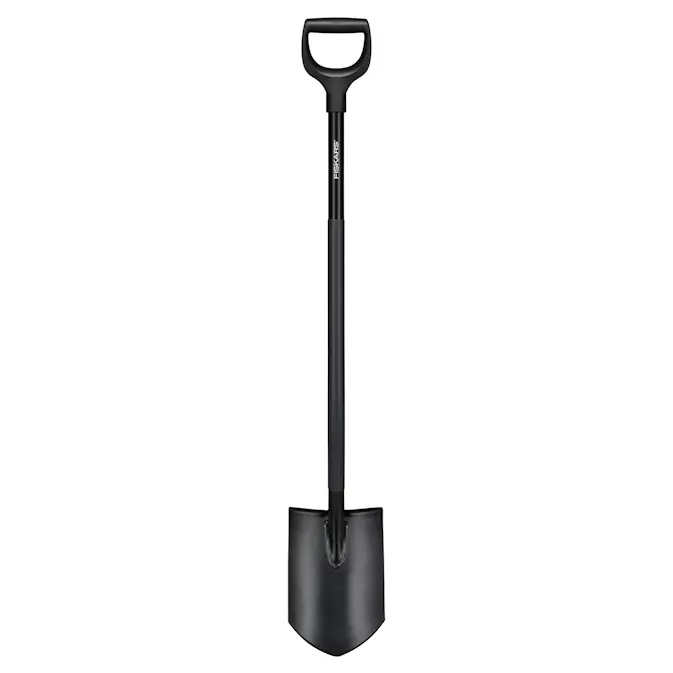 Spade Fiskars Comfort Spetsig Svart