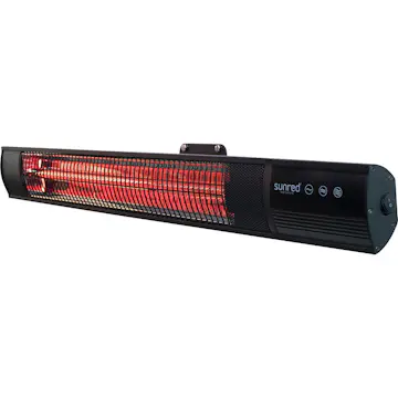 Infravärmare SunRed RD-DARK-25, Vägghängd Terrassvärmare med 2500 W Effekt