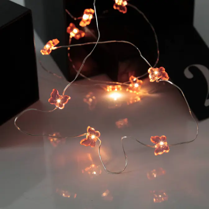 Ljusslinga Star Trading Butterfly Batteridriven LED-slinga