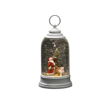 Lykta Gnosjö Konstsmide B/O Vattenfylld Tomte & Snögubbe