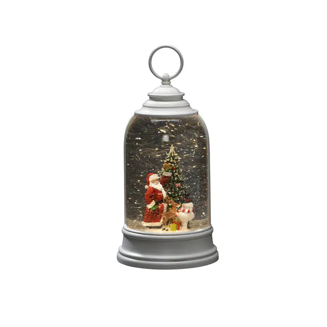 Lykta Gnosjö Konstsmide B/O Vattenfylld Tomte & Snögubbe