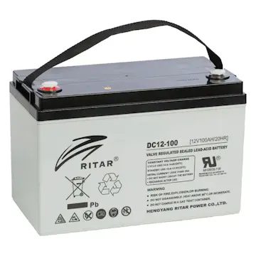 Batteri BrightSolar DC12 Underhållsfritt AGM-batteri