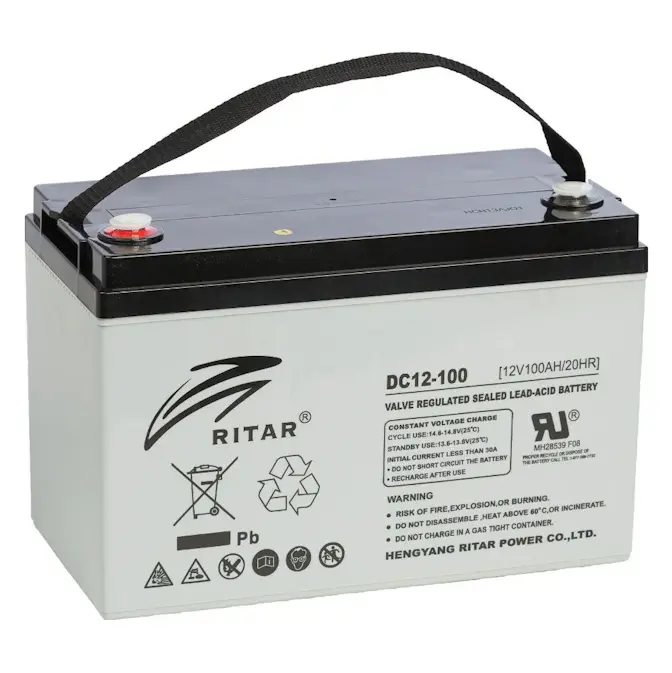 Batteri BrightSolar DC12 Underhållsfritt AGM-batteri