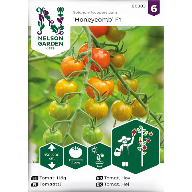 Frö Nelson Garden Tomat Hög Honeycomb F1
