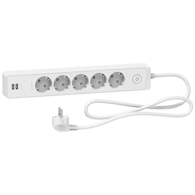 Grenuttag Schneider Electric Unica 5-vägs USB