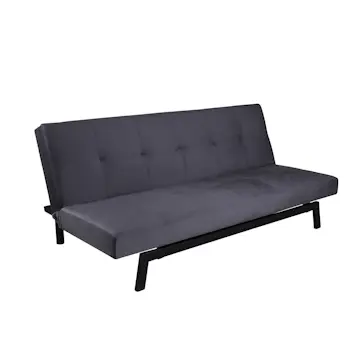Bäddsoffa Venture Home Bodil Grå Sammet 2-sitssoffa 180x80x55 cm 1 Sovplats