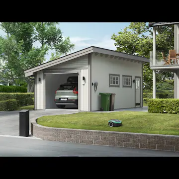 Garage Trähuset Pulpet 30 kvm