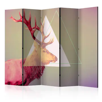 Rumsavdelare Skärmvägg Arkiio Deer Graphic Pattern II 225x172 cm