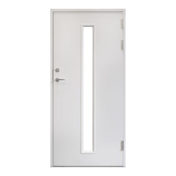 Utbytesdörr Landskap Avlångt Glas Vitmålad