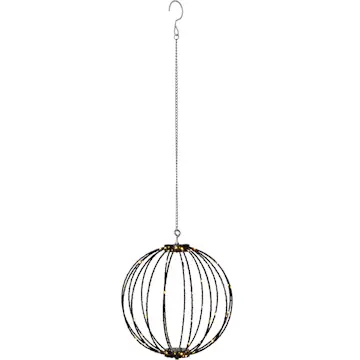 Hängande Dekoration Star Trading Klot Mounty Svart