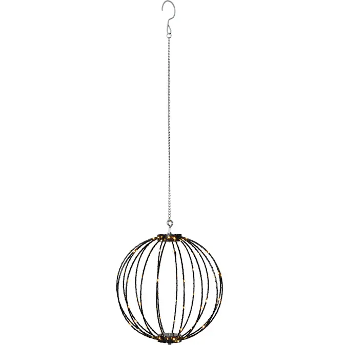 Hängande Dekoration Star Trading Klot Mounty Svart