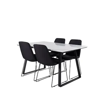 Matgrupp Venture Home Estelle 140 med 4 Muscot Stolar