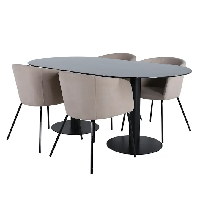 Matgrupp Venture Home Oslo med 4 Bergen Stolar