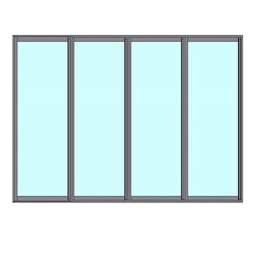 Fast Väggparti Novoroom Ultra+ 4-Delat