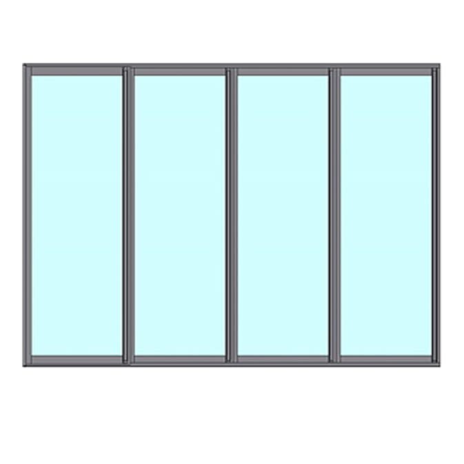 Fast Väggparti Novoroom Ultra 4-Delat