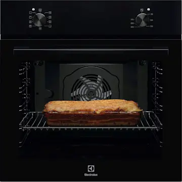 Inbyggnadsugn Electrolux EOB105K Svart med Varmluft och AquaClean