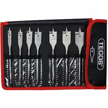 Speedborrsset Tecos 10-25mm 7 delar