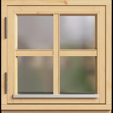 Fönster Trähuset Sidohängt