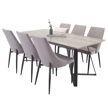 Matgrupp Venture Home Madde med 6 Laura Stolar 2.0