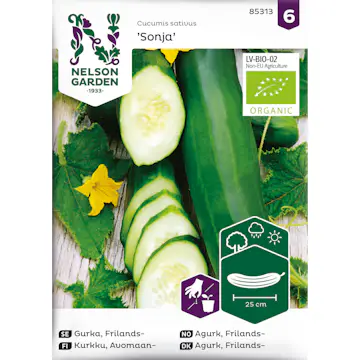 Frö Nelson Garden Gurka Sonja Organic Frilandsgurka