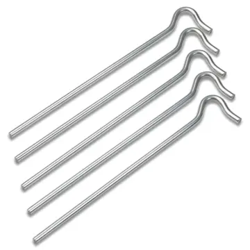 Tältpinne Briv Metall Kraftig 23 cm 6 mm 5-Pack