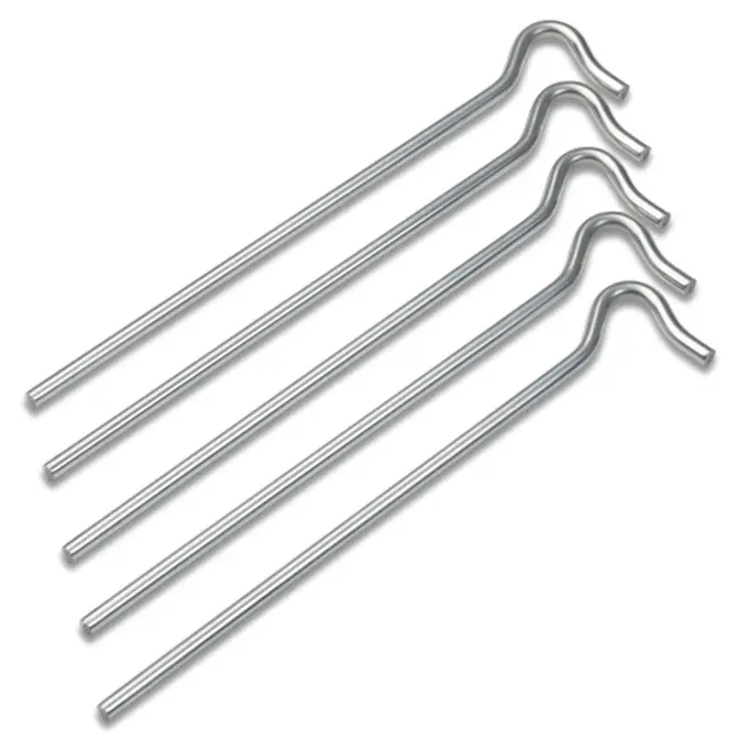 Tältpinne Briv Metall Kraftig 23 cm 6 mm 5-Pack