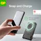 Powerbank GP Batteries Magnetic Safe 2-In-1 Trådlös 5000mAh med Stativ