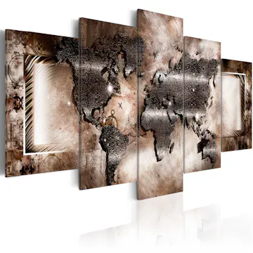 Akrylglastavla Arkiio Platinum Map