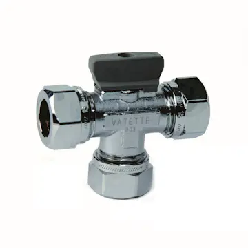 Kulventil Vatette 11150 T-Rör med Vred