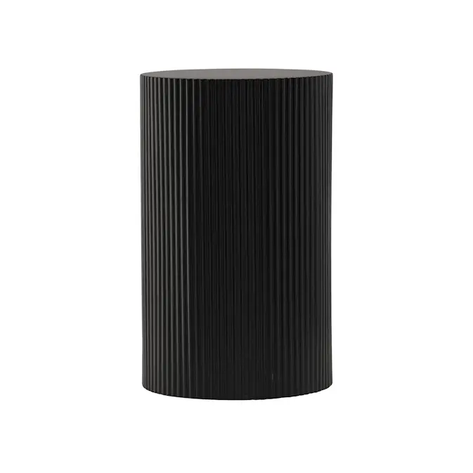 Sidobord Venture Home Lenox Svart Runt Bord/Piedestal Ø30,5cm