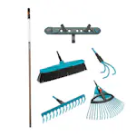 Premiumpaket Gardena Combisystem Räfsa & Kratta Med Luckrare & Förvaring