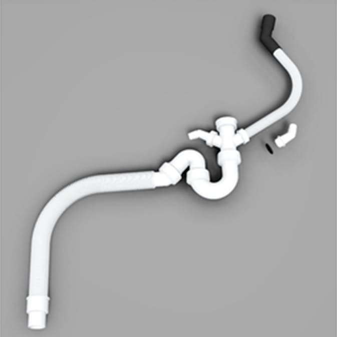 Rörset Insinkerator Vattenlås för Avfallskvarnar