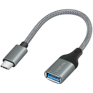USB-C -hane till USB-A hona LogiLink OTG 15W 0,15 m