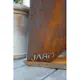 Eldfat Jabo Triangel Inkl Fat Corten 64x64x54 cm