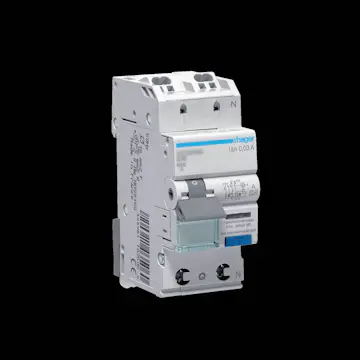 Personskyddsbrytare Hager 1-Polig + Nolla 6 kA C-Karakteristik 10 A 30 mA Typ A med QuickConnect
