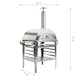 Pizzaugn GrillSymbol Pizzo med Pizzabord Inox