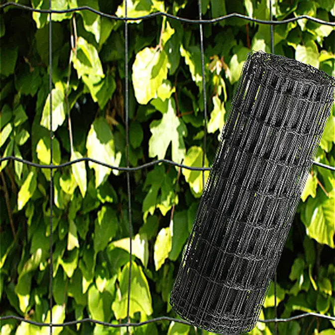 Trädgårdsstängsel NSH Maskstorlek 5 x 10 cm Svart