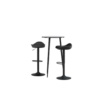 Matgrupp Venture Home Plaza Ø 60 cm med 2 Adesto Stolar