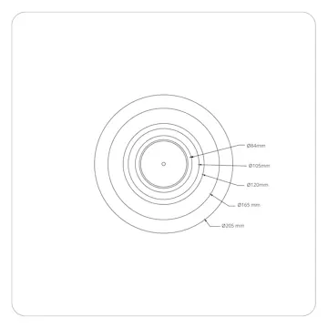 Avlastningsplatta SG ARMATUREN För Downlights