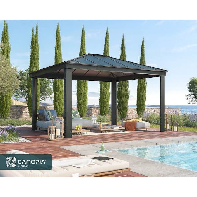 Canopia Dallas Hardtop Aluminium Paviljong För Hela Säsongen