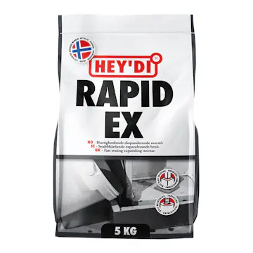 Expanderbetong Heydi Rapid Ex Grå 5 kg