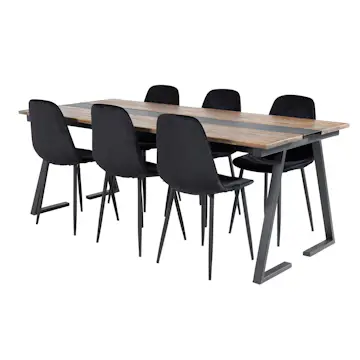 Matgrupp Venture Home Jane med 6 Phoi Stolar