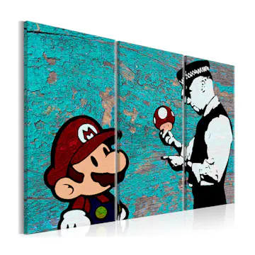 Tavla Arkiio Banksy Cracked Paint