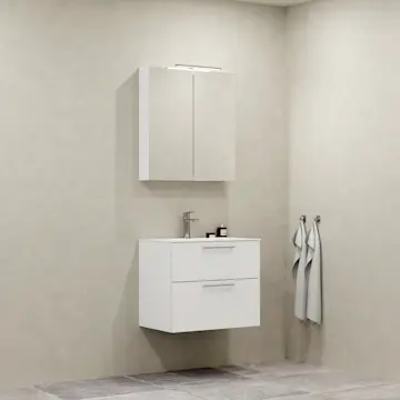 Möbelpaket Macro Design Crown Plain med Spegelskåp