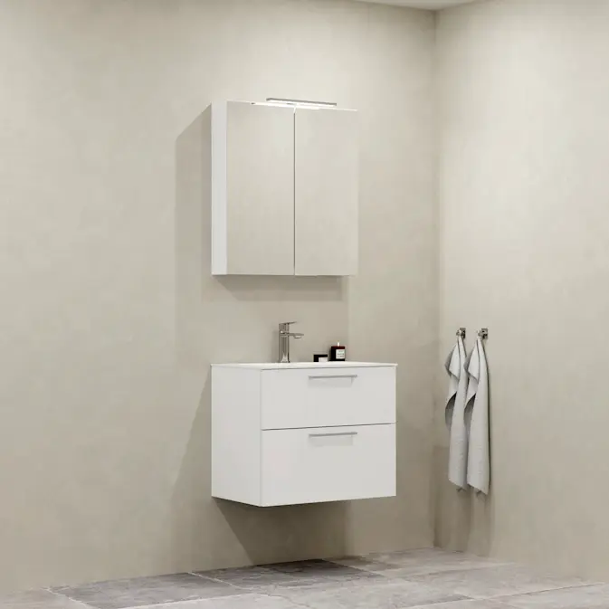 Möbelpaket Macro Design Crown Plain med Spegelskåp